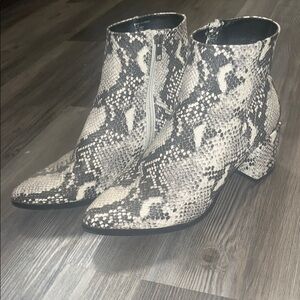 Madden Girl Snake Print Booties